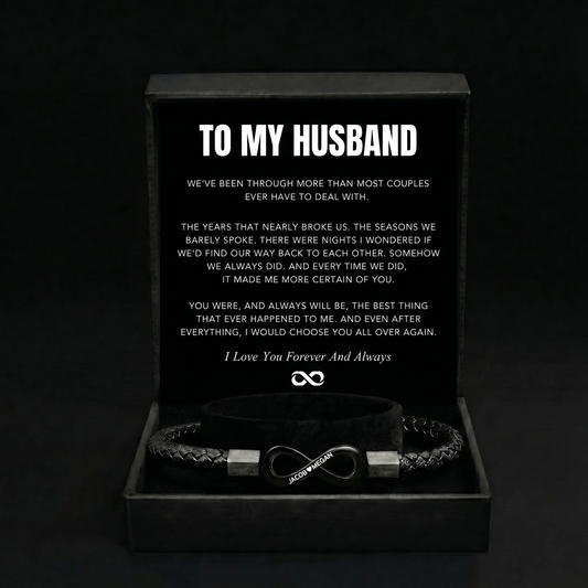 "To My Man" - Infinity Personalized Bracelet