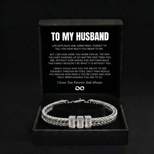 Family Name Bracelet - For the Man Who Holds Us Together