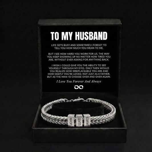 Family Name Bracelet - For the Man Who Holds Us Together