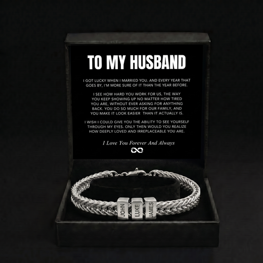 Family Name Bracelet - For the Man Who Holds Us Together