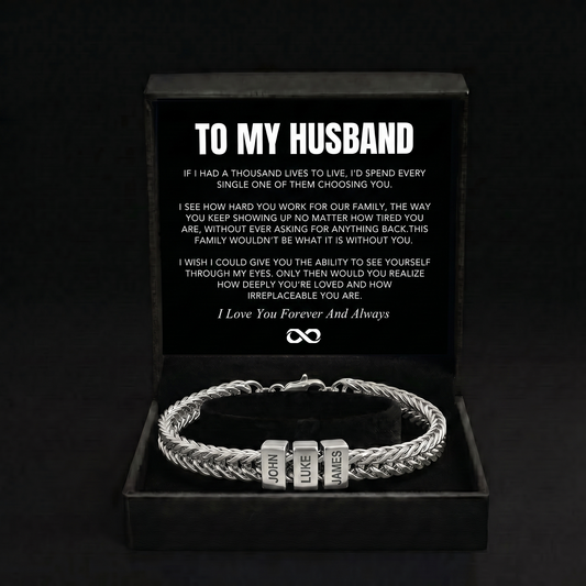 Family Name Bracelet - For the Man Who Holds Us Together