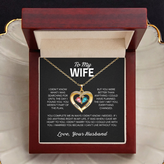 Forever Yours – Birthstone Heart Necklace