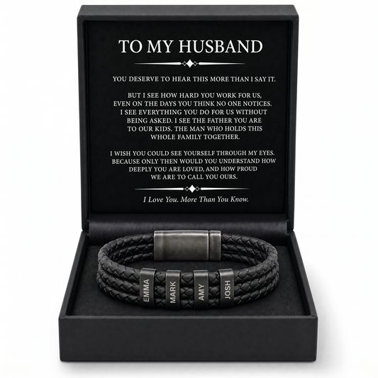 Family Forever - Onyx Personalized Bracelet
